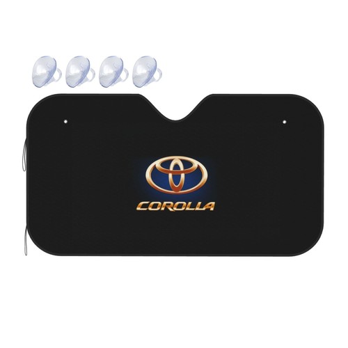 TOYOTA COROLLA Car Size S Windshield Front Window Sun Shade Cover Visor UV Black