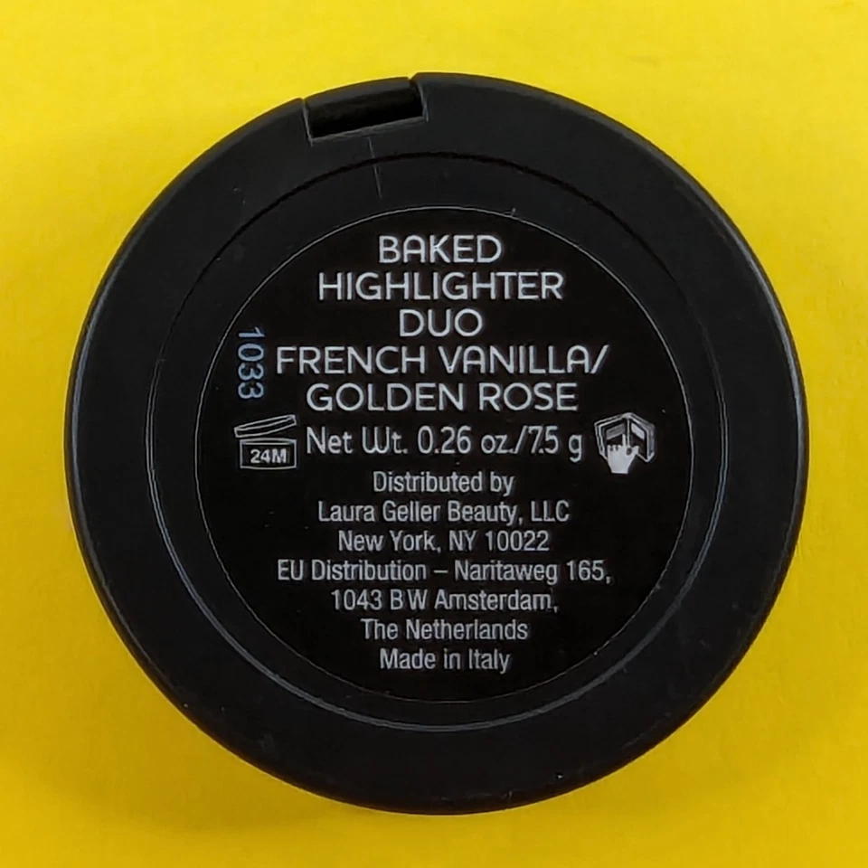 Laura Geller French Vanilla Golden Rose Baked Highlighter Duo 0.26oz 7.5g - NWOB - Image 2 of 4
