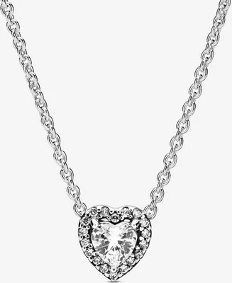 Pandora Erhabenes Herz Halskette 398425C01-45 Damenhalskette - Bild 1 von 4