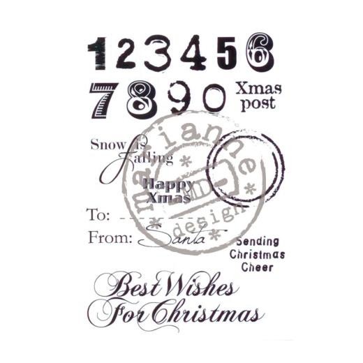 Marianne Design Clear Stamp - Eline's Christmas Sentiments EC0149