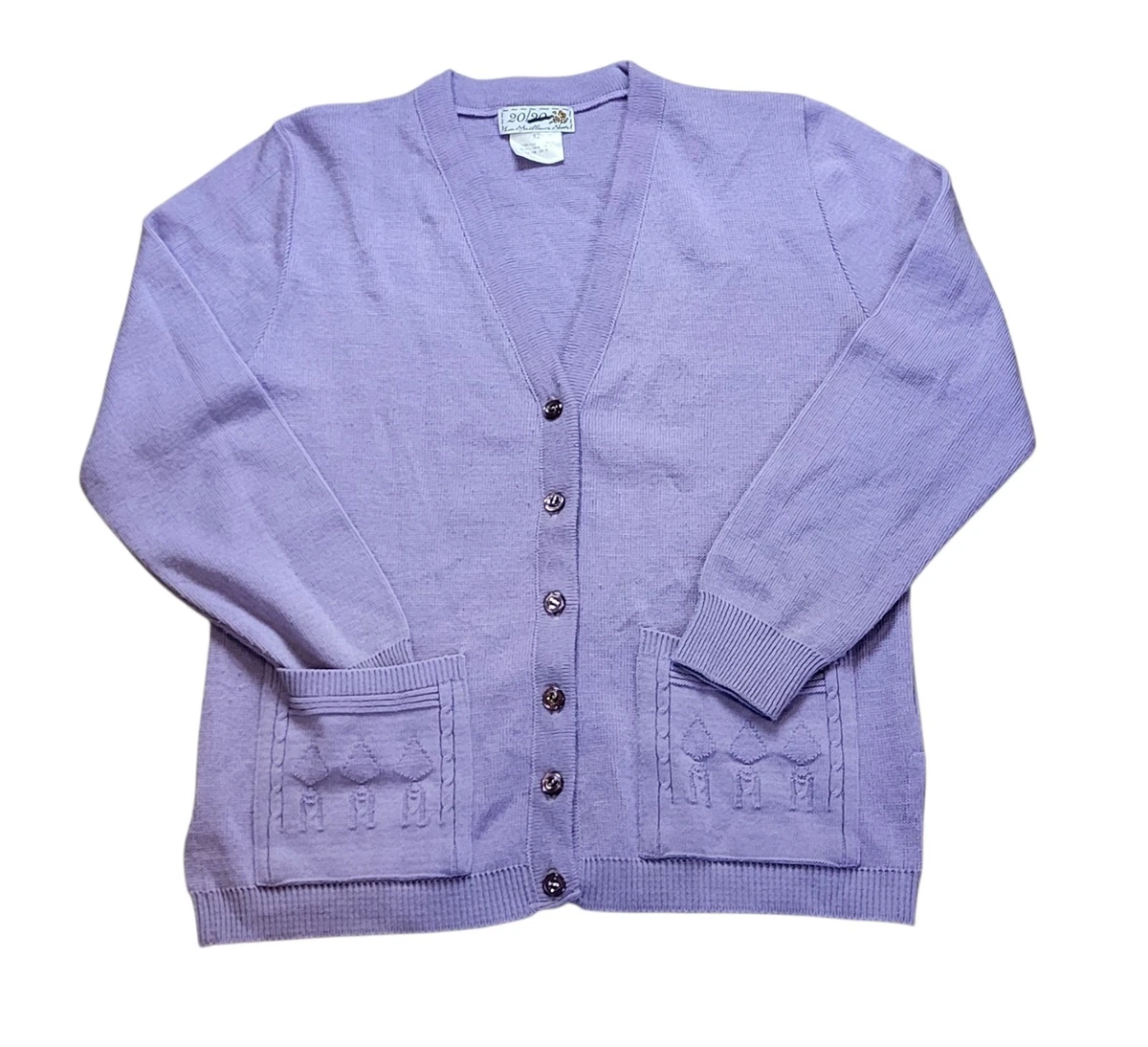 Cardigan Femme Avoca Taille XL Violet - Acrylique Avec Col - Occasion Bon état