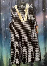 Women's XXL Nautica Jeans Tiered Dress with Pockets