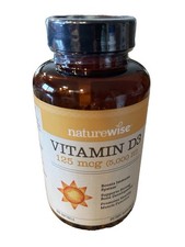NatureWise Vitamin D3 125 mcg, 5000 IU, 360 Mini Softgels, Immune Bone Health