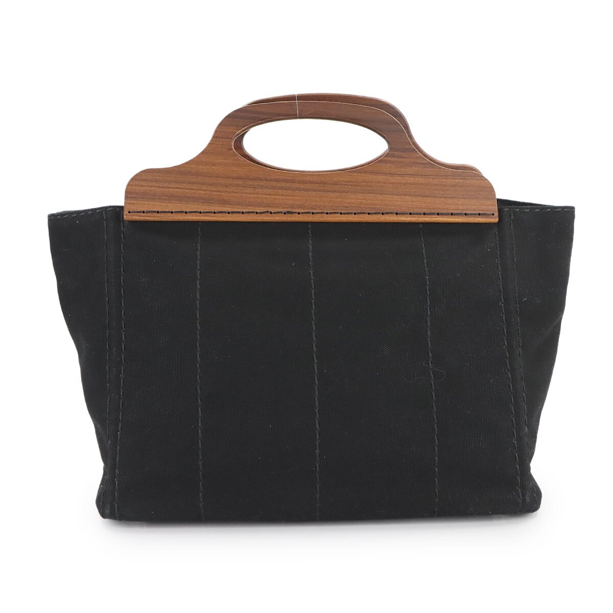 PRADA Canapa 2way Hand Shoulder Bag Canvas Nero Black 1BG350 Silver Hardware 90 thumbnail 3