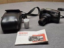 Fotocamera pellicola Pentax Zoom 105 Super 35 mm TESTATA obiettivo macro 38-105 mm Giappone vintage