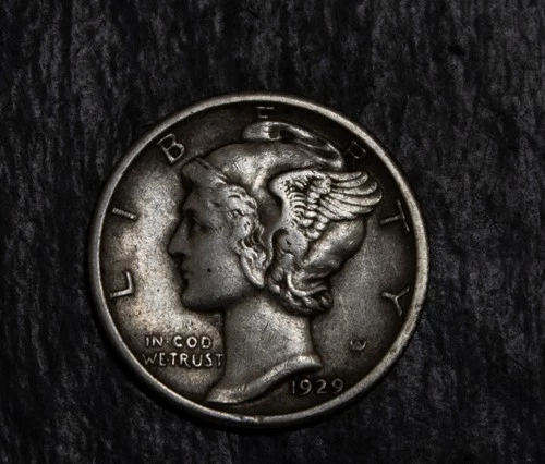 1929 Mercury Dime XF Lot F 935