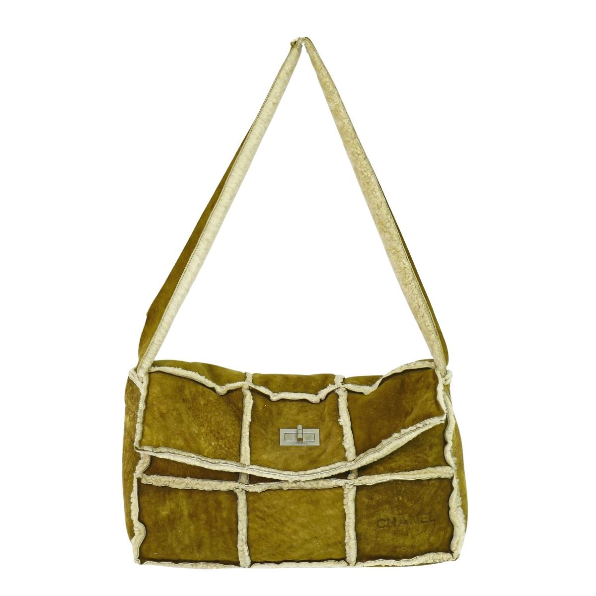 CHANEL 2.55 Mouton Brown Leather Shoulder Bag