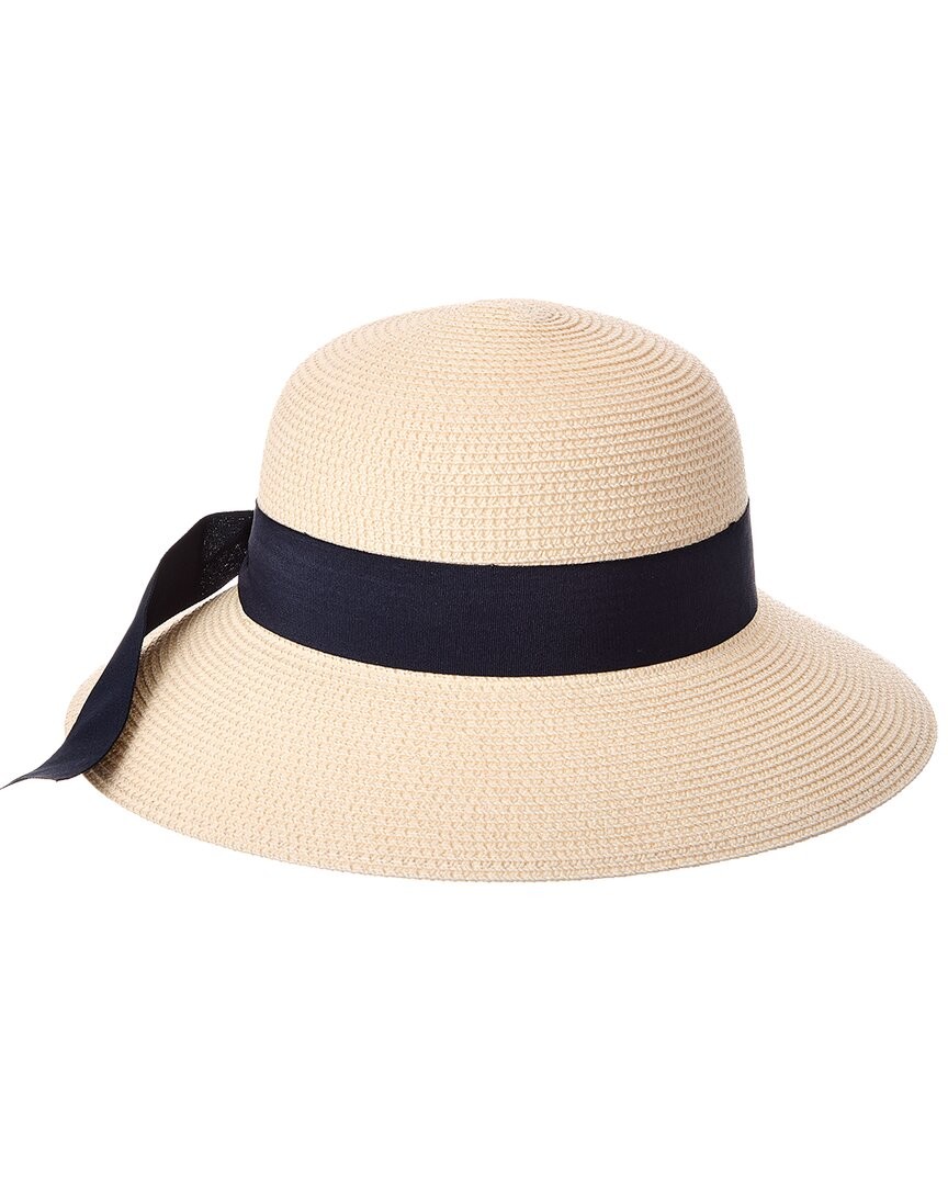 Bruno Magli Med Brim Straw Sun Hat Womens White 6990₽