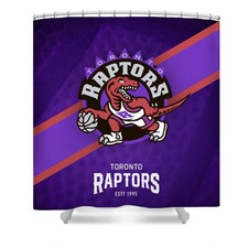 Basketball Sport Raptors Shower Curtain Bathroom set
