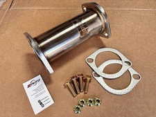 MEGAN 3" Inlet x 8" long (2 Bolt) Stainless Extension Tube Extend Exhaust Pipe