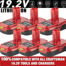 1-6pack For Craftsman C3 19.2 Volt Li-ion XCP Battery & Charger 1323903