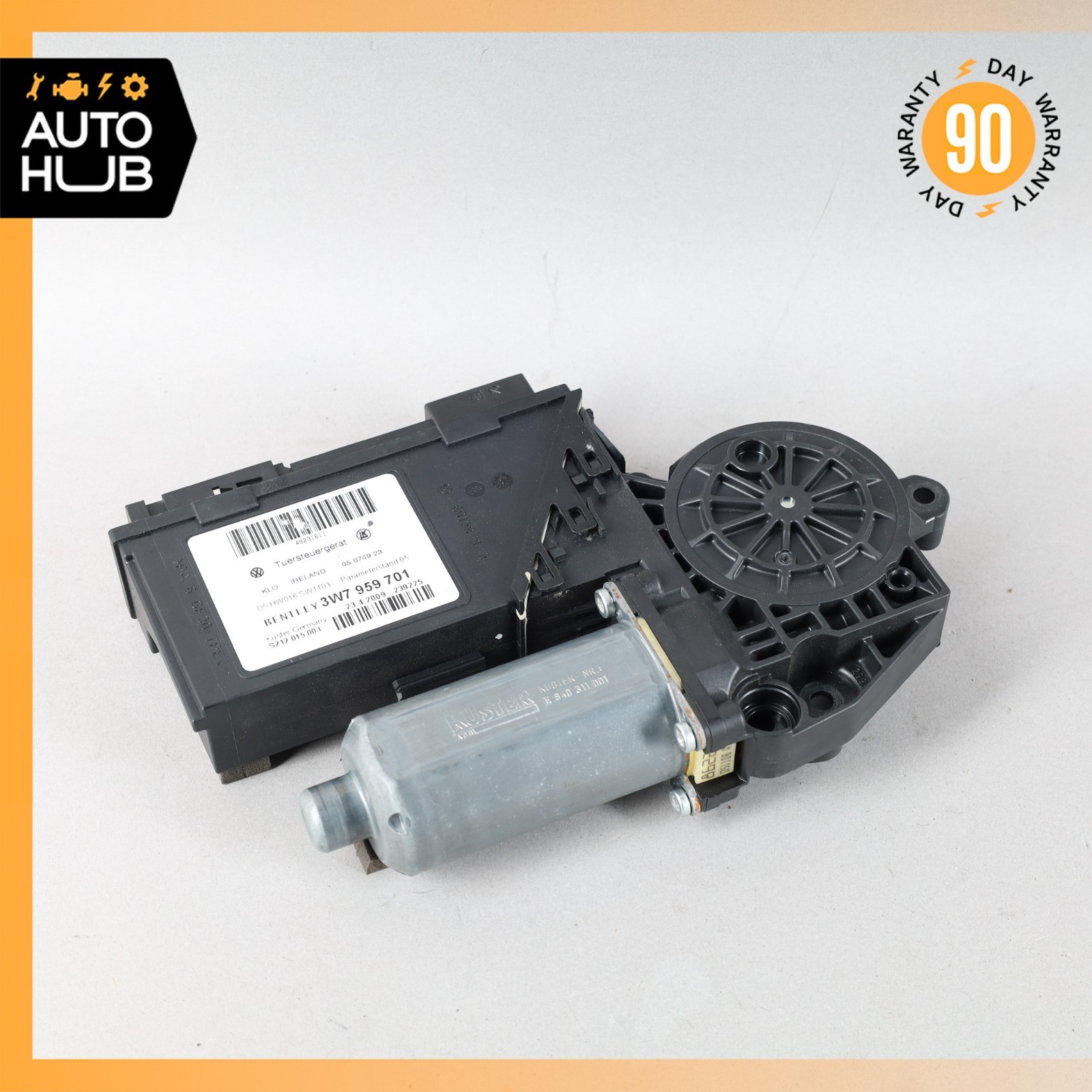 Bentley Continental GTC Speed Front Left Side Door Window Regulator Motor OEM