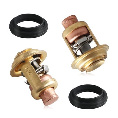 NEW Quality 2PCS 143  Thermostat Kit for Mercury Marine V6 135-150 175 200HP US