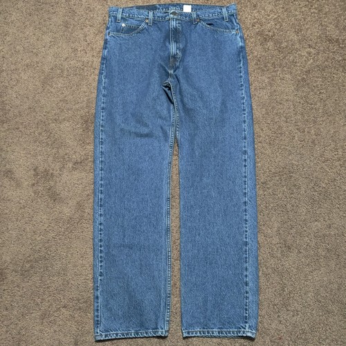Vintage 90s Levis 505 Blue Jeans Mens *Fits 38 x 34 Straight Orange Tab - Picture 2 of 10
