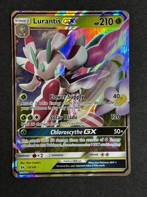 Lurantis GX 15/149 Burning Shadows Ultra Rare Pokemon TCG LP