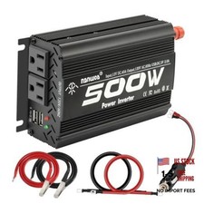 Watt Power Inverter car Inverter RateW / Peak 1000W DC12V to AC 110V RV 500