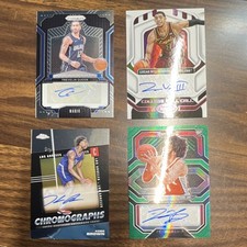 Panini Topps 4 Card Rookie Autograph Lot Queen Williamson Brown NBA 2024