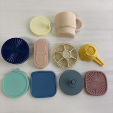 Vintage Tupperware Retro Refrigerator Magnets Lot Of 10