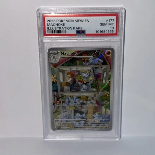 PSA 10 Machoke #177/165 Illustration Rare 2023 Pokemon 151 MEW EN GEM MINT