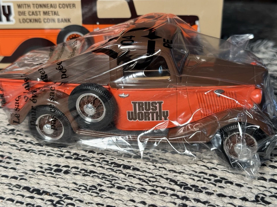 Trust Worthy 1935 Ford Pickup with Tonneau Cover Bank 1/25 Scale Diecast W-Key - Image 2 of 4