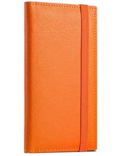  Checkbook Cover for Women, Premium Vegan Leather Checkbook Holder for Orange