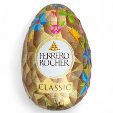 Ferrero Rocher Uovo di Cioccolato al Latte e Nocciole 100g, Regalo Pasqua Perfetto