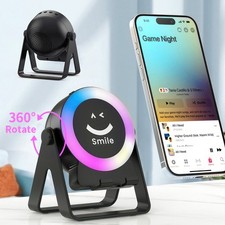 5-in-1 Wireless Induction Bluetooth Speaker Adjustable Phone Stand Rechargeable