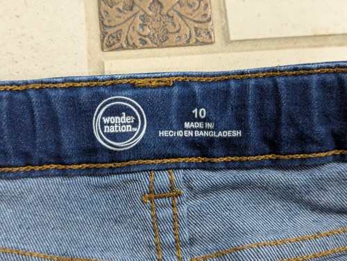 Girls Size 10 Denim Shorts Lot Of 2, Levi's Wonder Nation, Youth, Kids - Picture 8 of 9