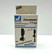 Viessmann 1:120 TT  7734 Bausatz Licht-Blocksignal mit Vorsignal wie Neu in OVP