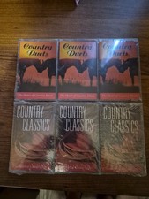 Sealed 3 Pack Country Duets  Sealed Country Classics 3 Pack Cassette Tapes