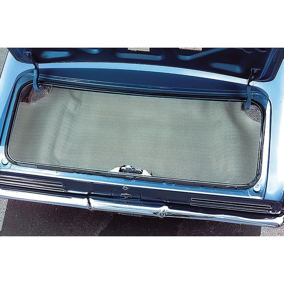 For Chevy Camaro 68 Replacement Trunk Area Carpet Black/Aqua Houndstooth Molded Foto 3 de 4