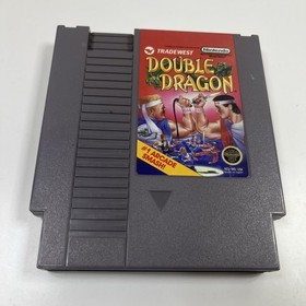 Double Dragon Nintendo NES Authentic Tested w Manual, Dust Cover *READ*