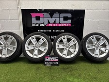 AUDI A3 8P7  17" INCH SETVOF 4 ALLOY WHEELS WITH x2 GOOD TYRES x2 NEED REPLACING