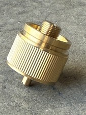 Propane Camping Stove Adapter 1LB Tank Convert EN417 Lindal Valve 7-16&rdquo; Thread