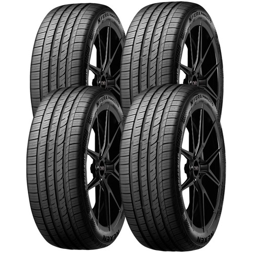 (QTY 4) 235/55R18 Nexen N Fera Primus A/S T1 104V XL Black Wall Tires
