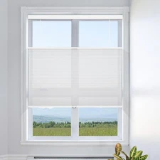 Top Down Bottom Up Cellular Shades Cordless, Pull Down Honeycomb Blinds for W...