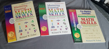 Homeschool / Math Skills Books lot of 3 Grade 4-5  Middle / High school