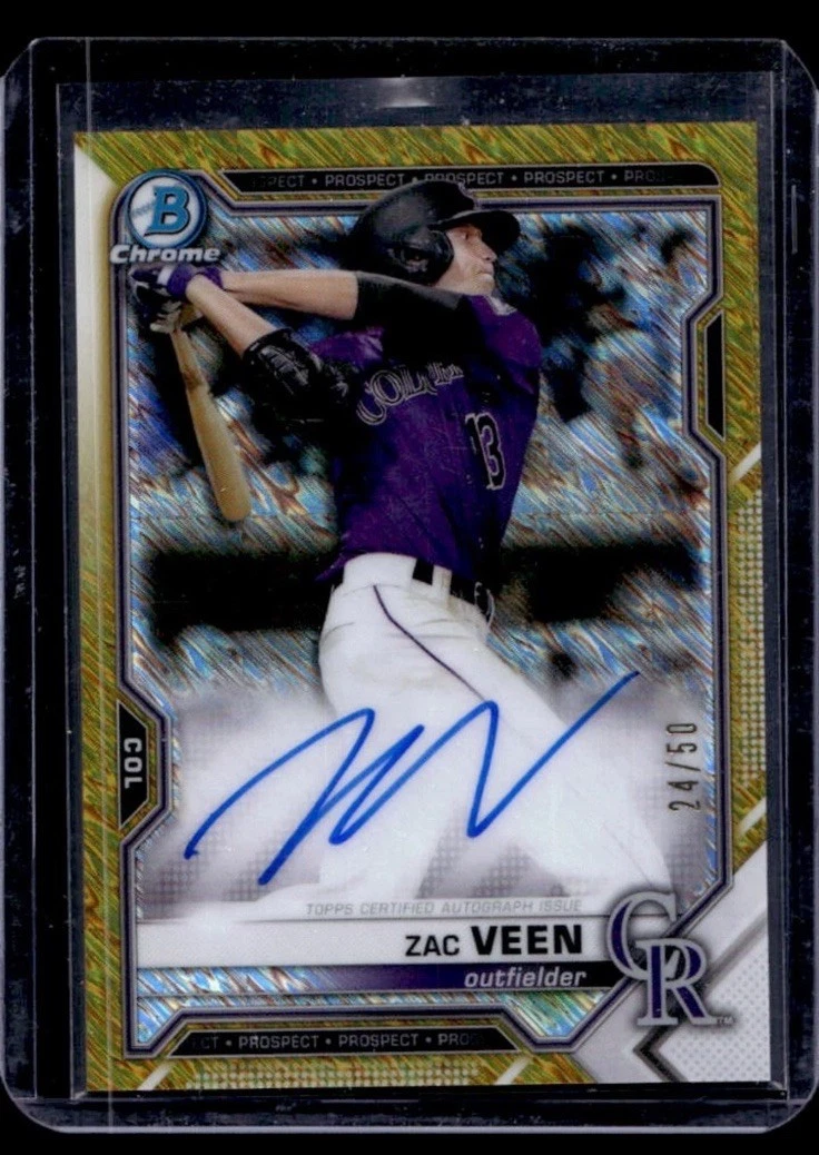 2021 Bowman - Zac Veen #CPA-ZV for sale | eBay