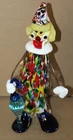 RARE Vintage Murano Art Glass Clown JI Co. Venetian Hand Blown Italy 11 1/2"