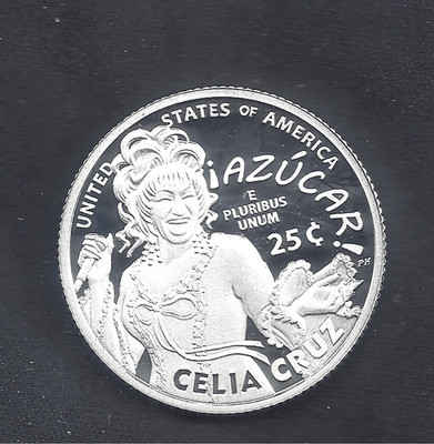 2024-S Silver Proof U.S. Quarter CELIA CRUZ - .999 Silver