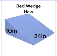 Bed Wedge Memory Foam Pillow for Sleeping, Resting and Reading. NEW SEALED 