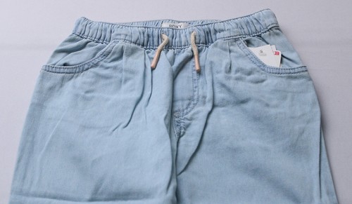 ROXY Girls Bottom Of The Ocean Denim Jogger Pant AC2 Glacier Small (7) NWT - Picture 2 of 4