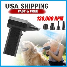 130,000RPM Electric Air Duster Cordless Mini Jet Dry Blower Portable Turbo Fan