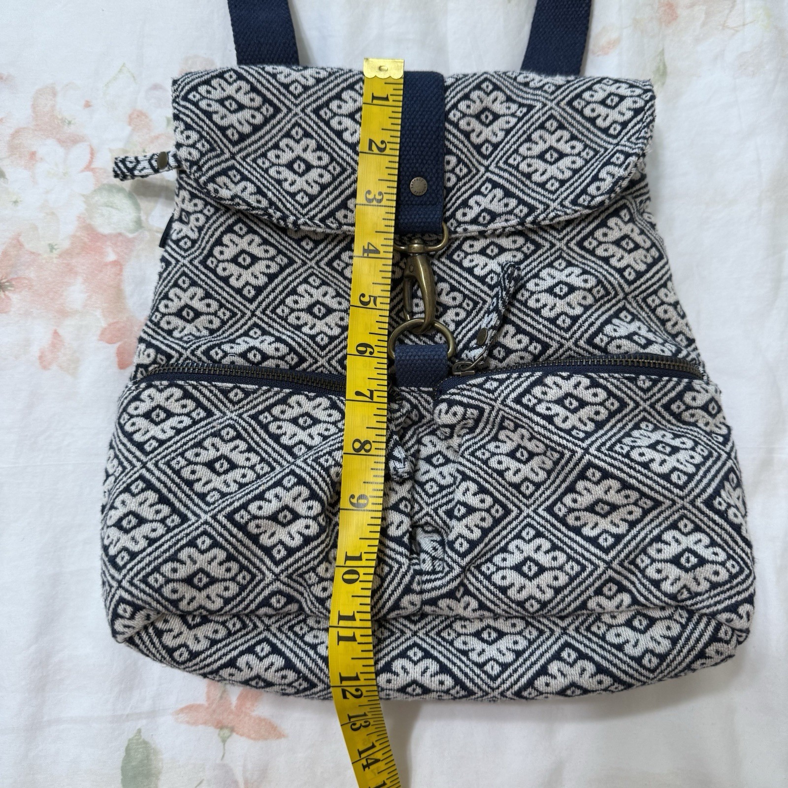 Fat Face Backpack Bag Multifunctional Fabric Flor… - image 15