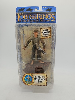 #ad #ad Lord of the Rings Return of the King Mount Doom Sam Action Figure NEW WORKS $16.99