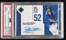 2018 Chronicles Signature Swatches Gold 125/149 DJ Peters PSA 9 MINT Auto 0jp9
