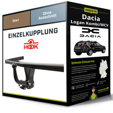 Starre Anhängerkupplung für DACIA Logan Kombi/MCV 02.2007-11.2007 I Typ KS Hook
