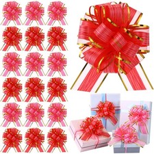 20 PCS 6 Inch Pull Bows Gift Wrapping Ribbon Valentine Wedding Baskets