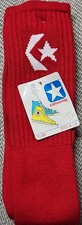 VTG Converse Weapon Tube Socks NOS USA Red Long Over Calf 80s size 9-14