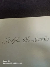 Autographed Ralph Earnhardt 6x4  Signed.. 